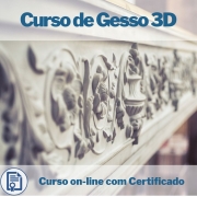 Curso on-line Ganhe Dinheiro com Gesso 3D com Certificado