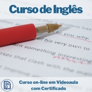 Curso on-line em videoaula de Inglês com Certificado