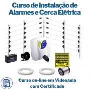 Curso on-line em videoaula de Instalação de Alarmes e Cerca Elétrica com Certificado