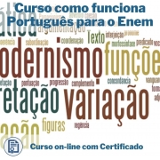 Curso Online em videoaula de Português - Enem com Certificado 