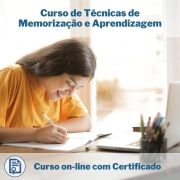 Curso Online em videoaula de Técnicas de Memorização e Aprendizagem com Certificado 