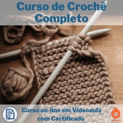 Curso on-line em videoaula de Crochê Completo com Certificado