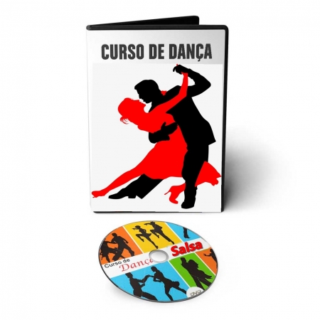 Kit 11 DVDs - Curso Aprenda Dançar Salsa Samba no Pé Valsa Samba de Gafieira Forró Bolero em Videoaula