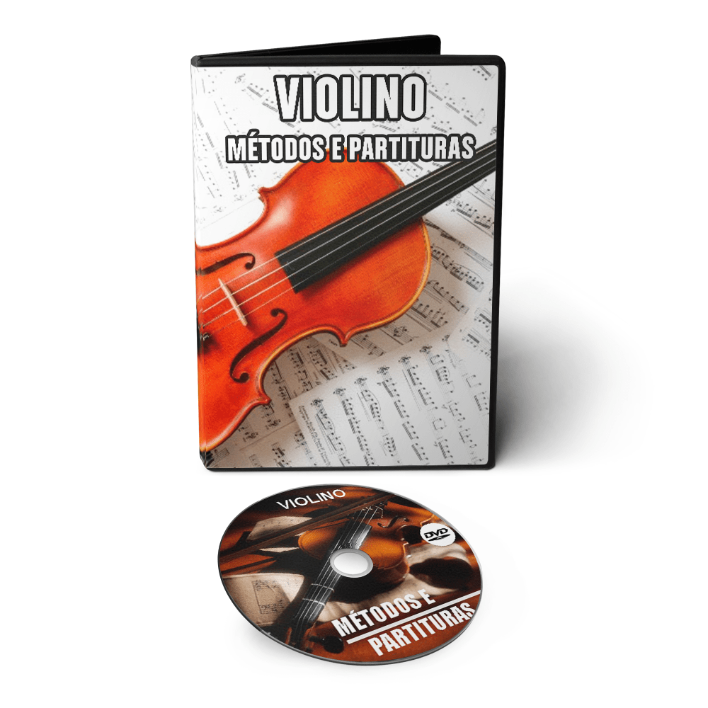 Coleção com 16.000 Partituras, Métodos e Suzuki para Violino em DVD