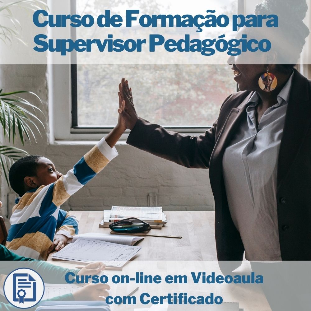 Curso on-line em videoaula de Formação para Supervisor Pedagógico com Certificado  - Aprova Cursos