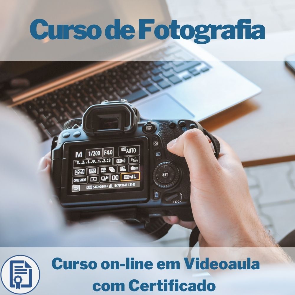 Curso on-line em videoaula de Fotografia com Certificado  - Aprova Cursos