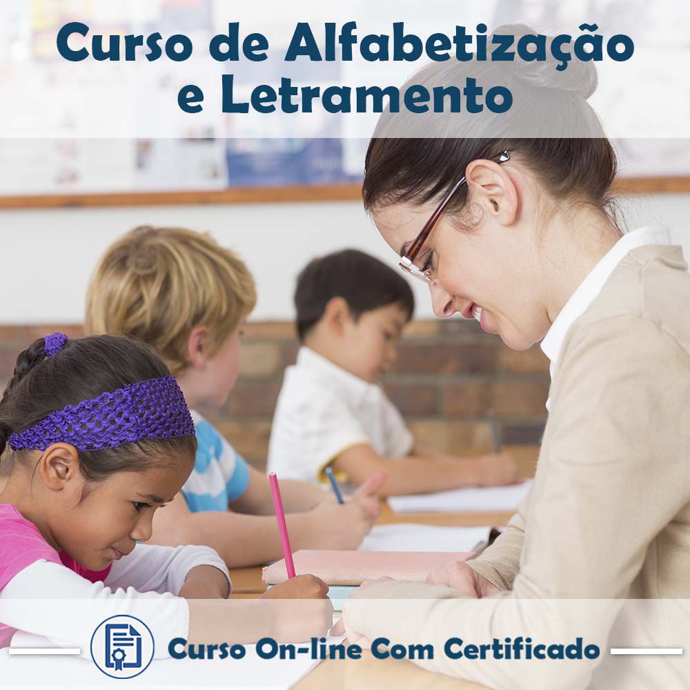 Curso Online de Alfabetização e Letramento  Informativo com Certificado