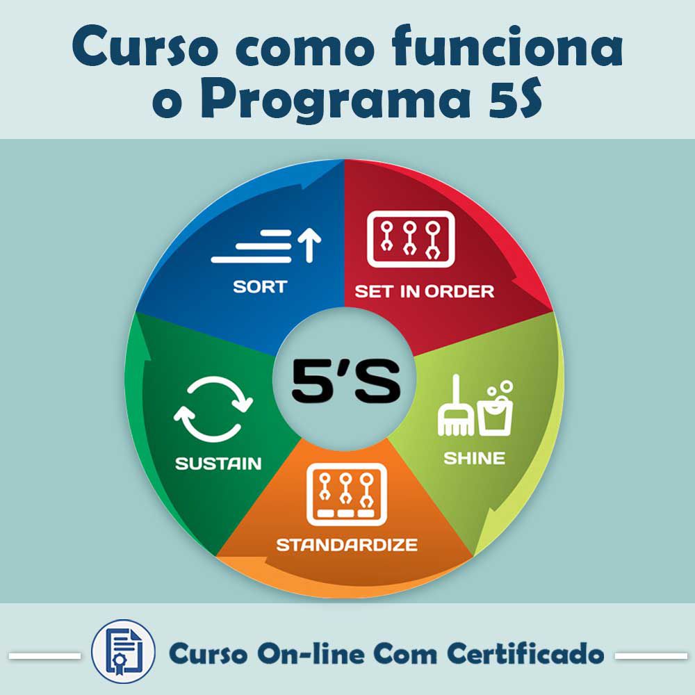 Curso online em videoaula de como funciona Programa 5S com Certificado - Aprova Cursos