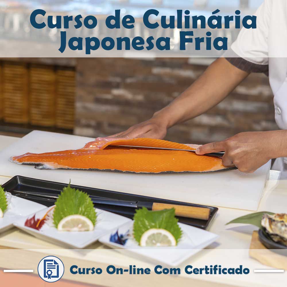Curso online em videoaula sobre Culinária Japonesa Fria com Certificado - Aprova Cursos