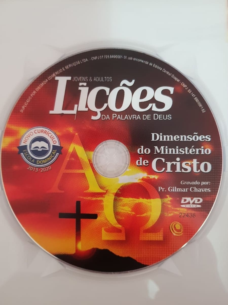 DVD Videoaula Lições da palavra de Deus - Dimensões do Ministério de Cristo - Aprova Cursos