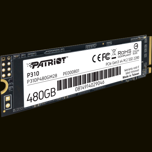 SSD M.2 NVME 480GB PATRIOT NVME P310P480GM28