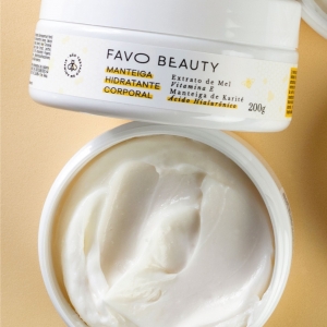 Manteiga Hidratante Corporal com Ácido Hialurônico 200g Favo Beauty