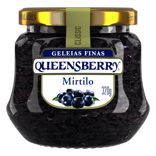 Geleia Mirtilo Queensberry Classic Vidro 320g