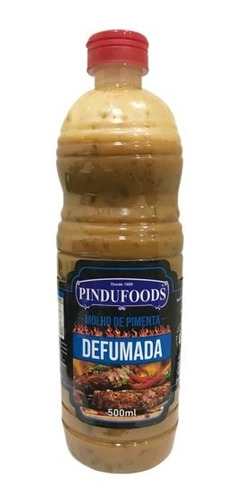 Molho De Pimenta Defumada 500ml Pindufoods