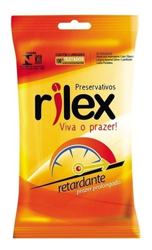 Preservativo Rilex- Retardante - Prazer Prolongado