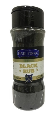 Tempero Black Rub 100g Pindufoods