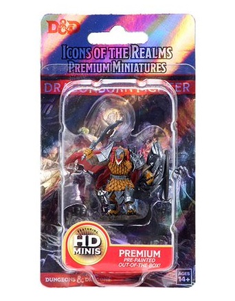 Dungeons &amp; Dragons: Icons of the Realms - Premium Figures - Dragonborn Male Fighter - Inglês