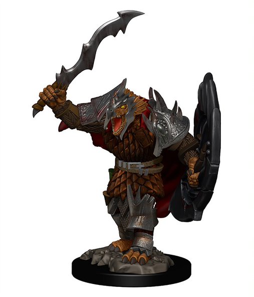 Dungeons &amp; Dragons: Icons of the Realms - Premium Figures - Dragonborn Male Fighter - Inglês