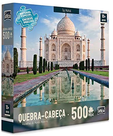 Quebra-Cabeça: Maravilhas do Mundo Moderno - Taj Mahal - 500 peças