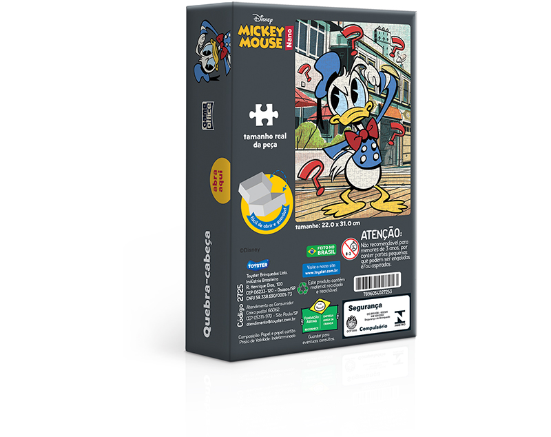 Quebra-cabeça: Pato Donald - 500 peças (nano)