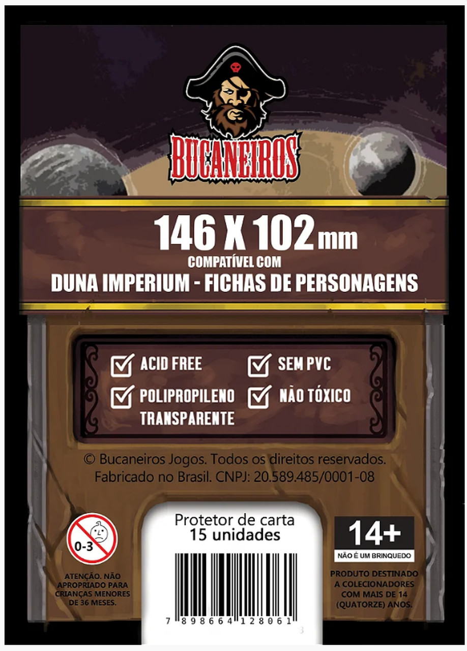 Sleeve Customizado para Duna Imperium - Fichas de Personagens (146.0 x 102.0 mm)