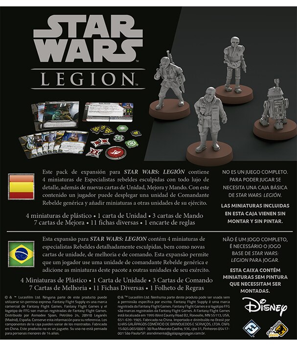 Star Wars Legion: Especialistas Rebeldes (Expansão)