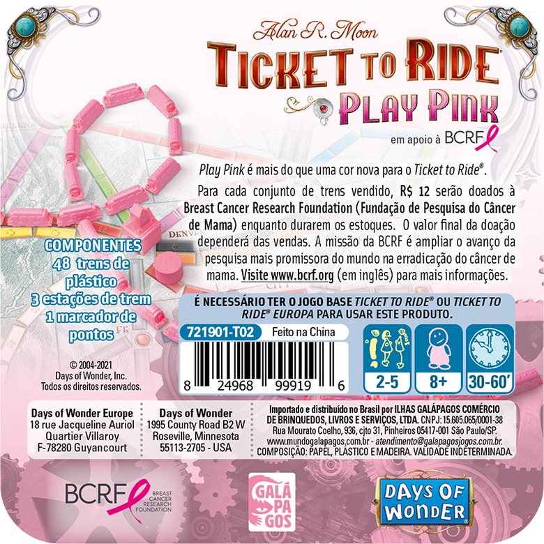 Ticket to Ride: Play Pink (Expansão)
