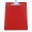 Prancheta poliestireno Ofício Vermelho Clear Premium com prendedor metálico Acrimet