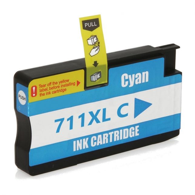 Cartucho de tinta HP 711XL | Designjet T120 T520 Ciano Compatível 28ml
