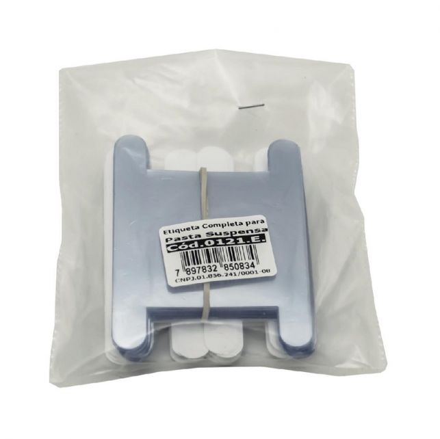 Visor plastico e etiqueta para pasta suspensa Dello - Embalagem com 50 Unidades