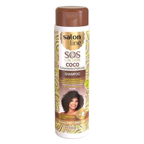 Shampoo SOS Cachos Coco Tratamento Profundo Salon Line 300ml