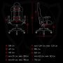 Cadeira Gamer Motospeed G1 Rosa, até 180KG- FMSCA0088RSA - Foto 5
