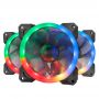 Kit Cooler Fan RGB Controlável Redragon com 3 Unidades + Controlador - GC-F008 - Foto 0