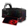 Kit Gamer Redragon S112 - Teclado Harpe RGB + Mouse Centrophorus + Headset Scylla + Mousepad Gamer- S112 - Foto 0