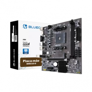 Placa-mãe Bluecase BMB320-D2 Box, AM4, 10/100/1000, 32GB, VGA e HDMI - Foto 0