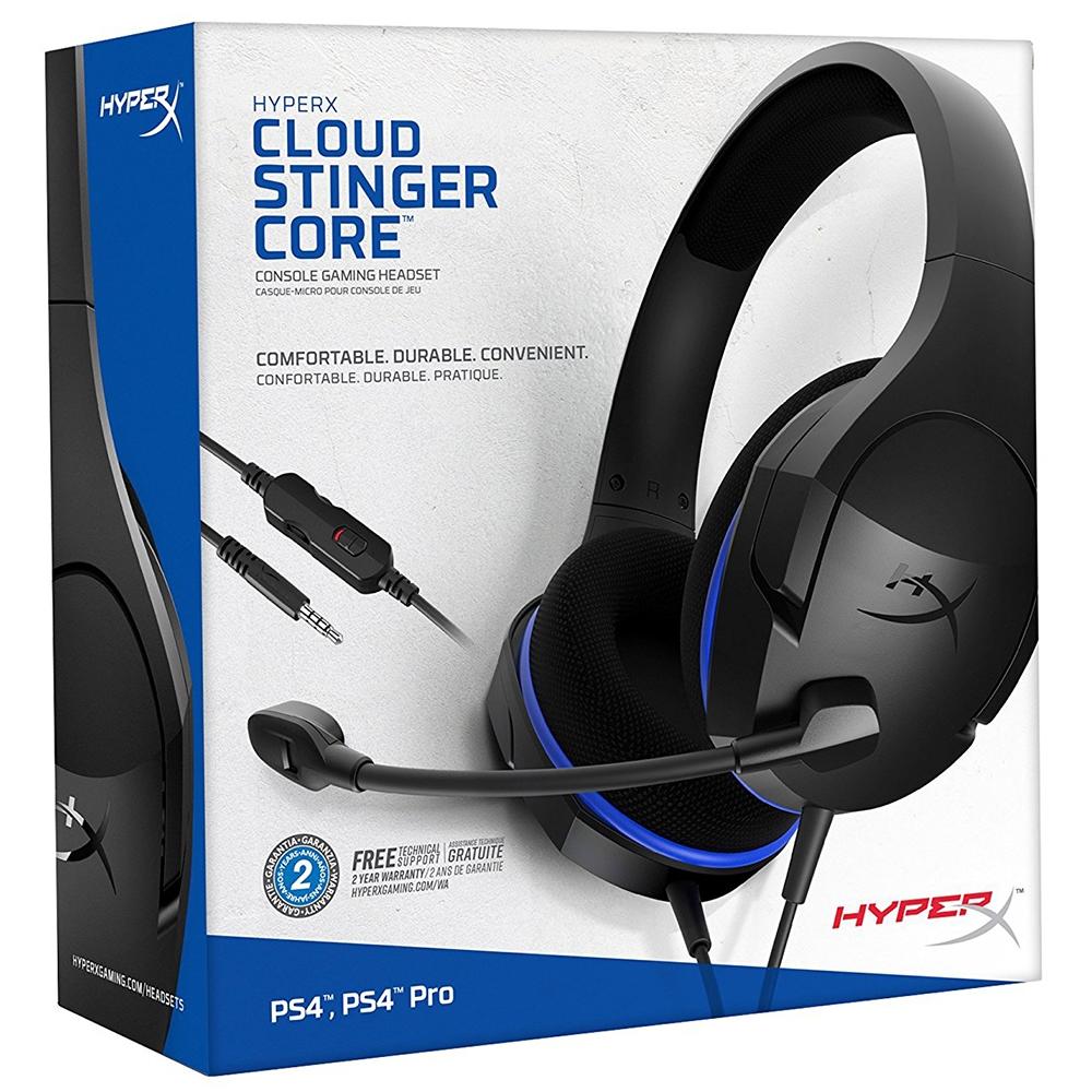 Headset Gamer HyperX Cloud Stinger Core, Drivers 40mm, PS5 PS4 Xbox One e Nintendo Switch, P3, Preto e Azul - HX-HSCSC-BK - Foto 6