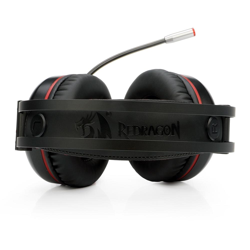 Headset Gamer Redragon Minos H210 Surround 7.1 USB Preto/Vermelho - Foto 2