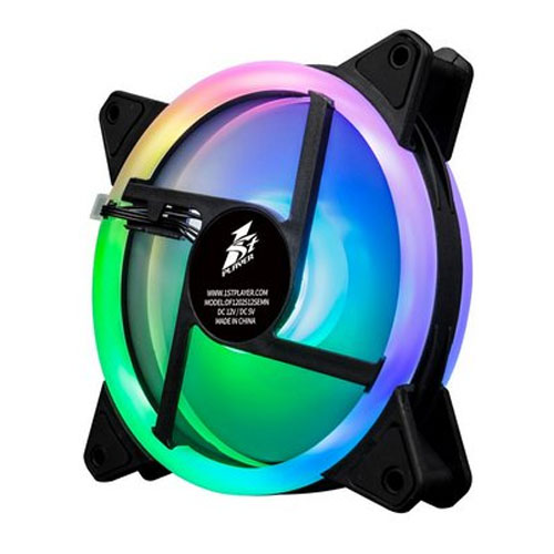 Kit Cooler Fan FirstPlayer RGB M1-PLUS com 3 un + controller - M1-PLUS - Foto 3