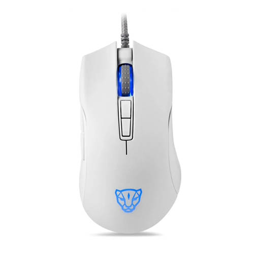 Mouse Gamer Motospeed V70 Essential Edition, RGB, 7 Botões, 6400DPI, Branco - Foto 0