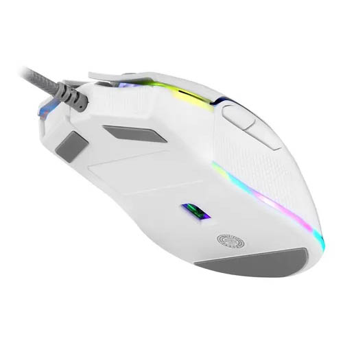 Mouse Gamer Motospeed V70 Essential Edition, RGB, 7 Botões, 6400DPI, Branco - Foto 2