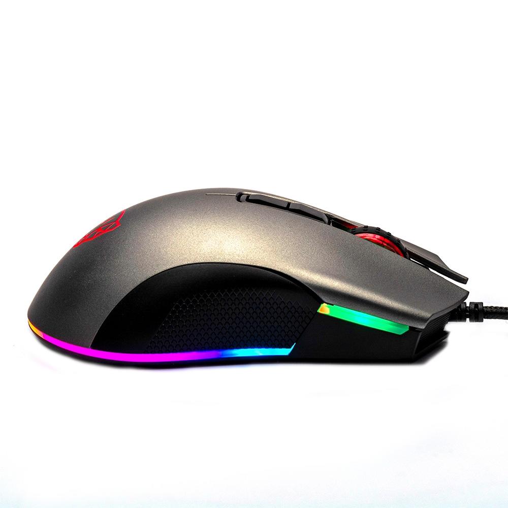 Mouse Gamer Motospeed V70 Essential Edition, RGB, 7 Botões, 6400DPI, Cinza - FMSMS0071CIZ - Foto 3