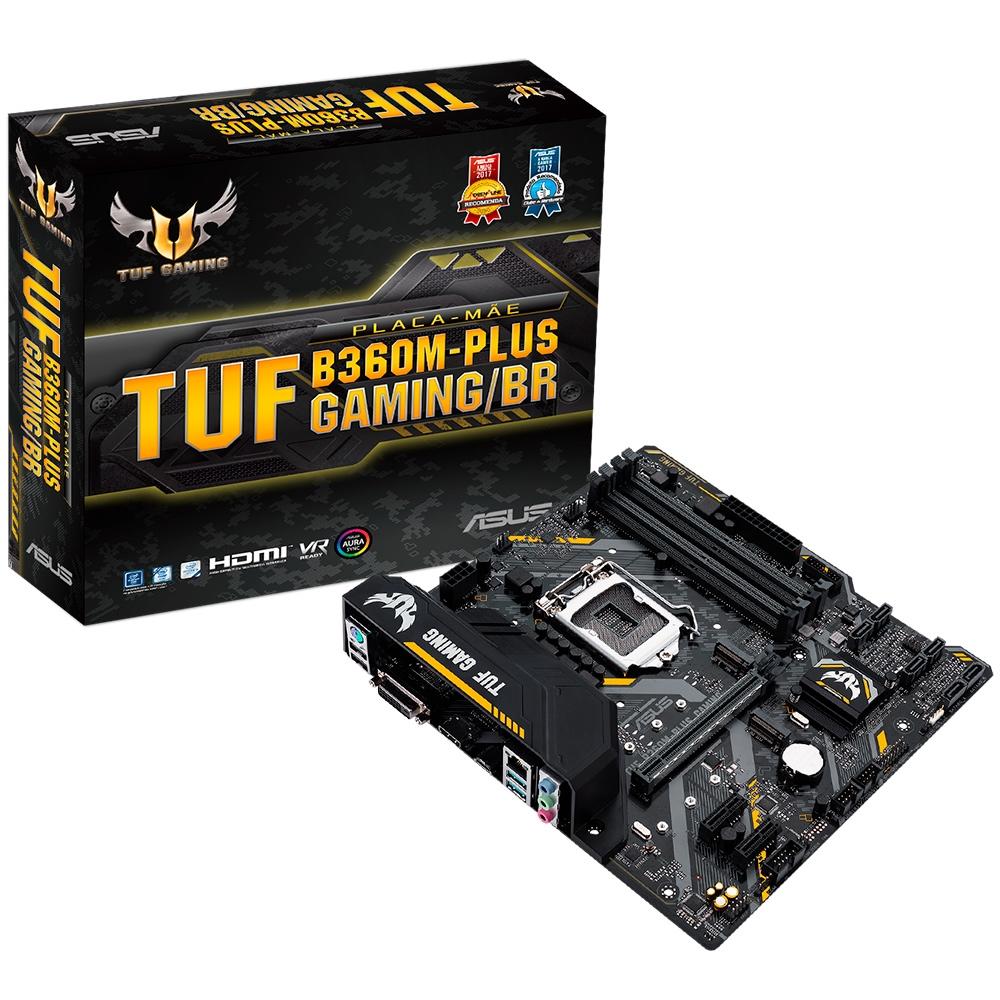 Placa-Mãe Asus TUF B360M-Plus Gaming/BR, Intel LGA 1151, mATX, DDR4 - Foto 0
