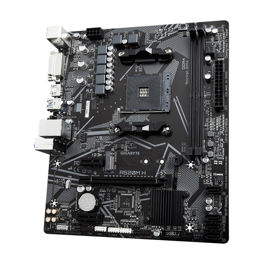 Placa-Mãe Gigabyte A520M H, AMD A520, mATX, DDR4, (rev. 1.0) - Foto 2