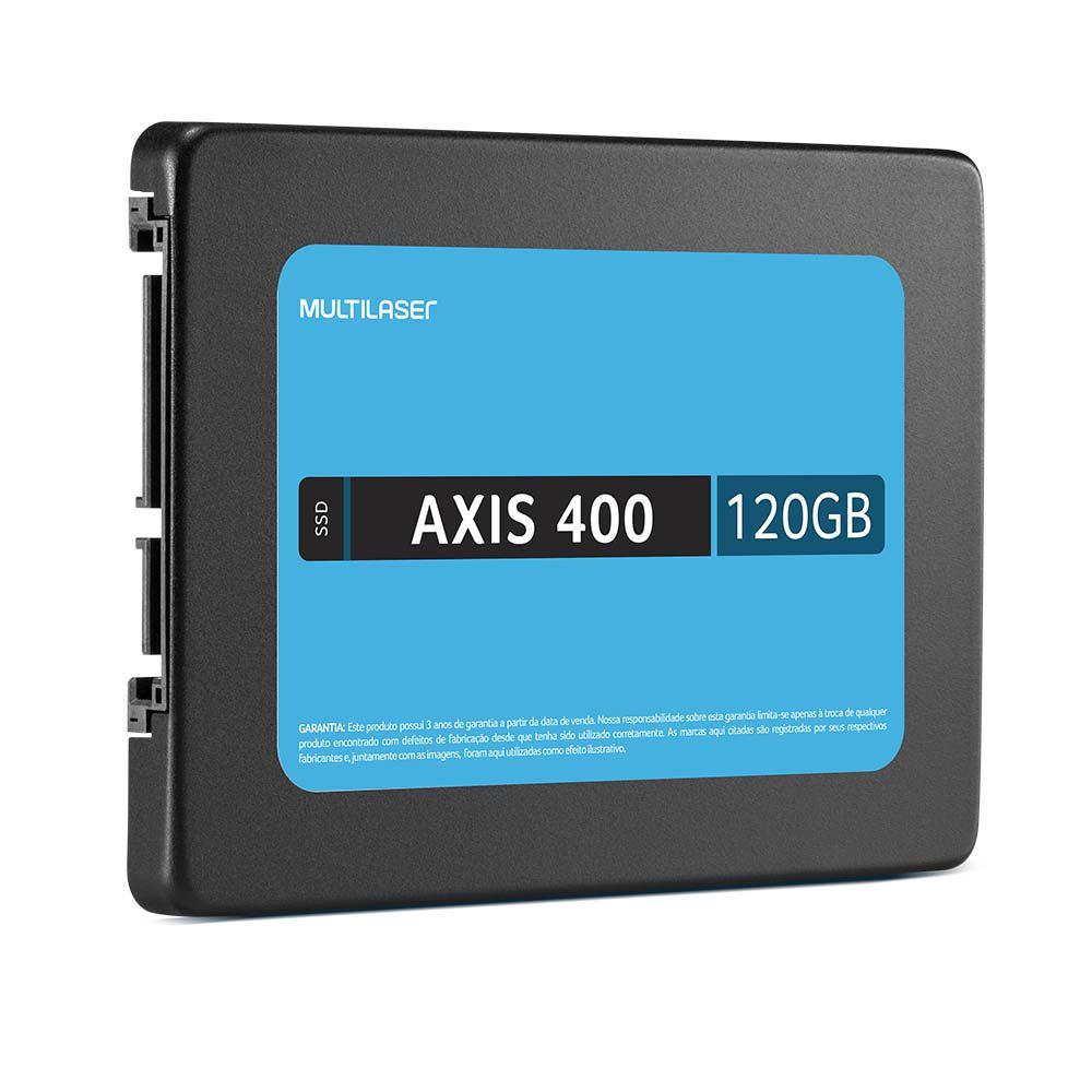 SSD Multilaser 120GB, AXIS 400, Gravação 400 Mb/S - SS101 - Foto 1