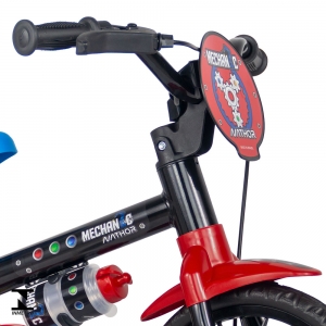 Bicicleta Aro 12 Infantil Mechanic Vermelha C Rodinha Nathor
