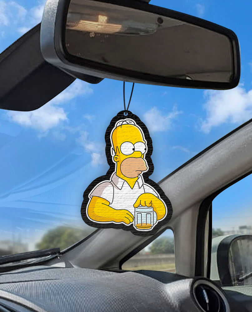 Aromatizante personalizado para carro - Homer Simpson