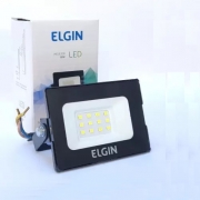 Refletor de Led 10W a Prova D´Agua Ip65 Luz Branca 6500k Elgin
