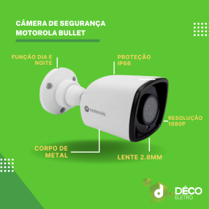 Camera Bullet Metal 2Mp 1080P Lente 2.8 Mtabm022601 Motorola