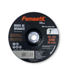 Kit 5 Disco De Desbaste 7 180 X 6,0 X 22,2Mm  Famastil Cod. 8031