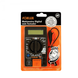 Multimetro Digital Com Testador Rj45 Foxlux/Famastil Cod.3003
